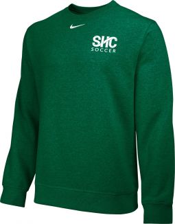 Nike Men's Team Fleece Crew, Dark Green